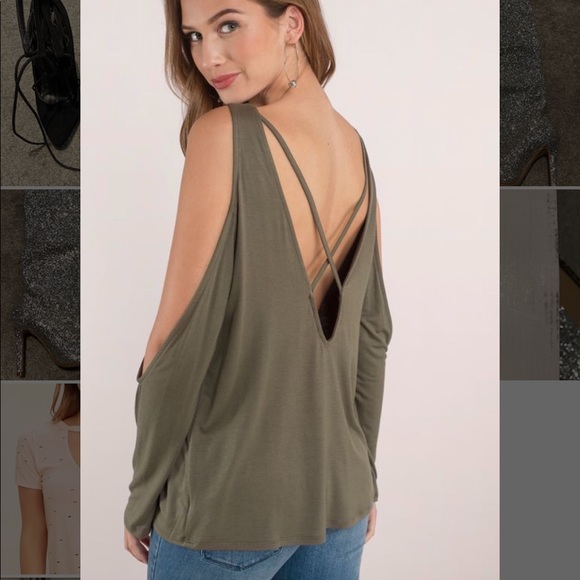 Tobi Kaye Cold Shoulder top-SMALL - Picture 1 of 3